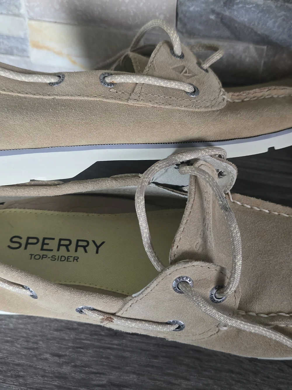 Sperry Men's Tan Suede Boat Shoes